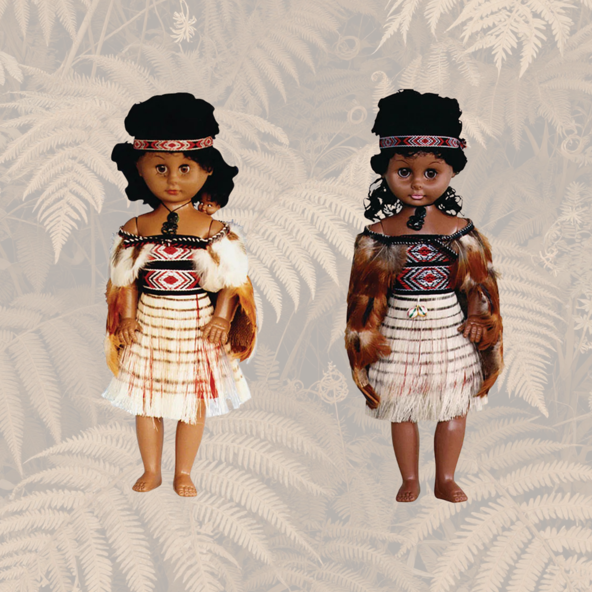 Collection of various 17cm Maori Dolls