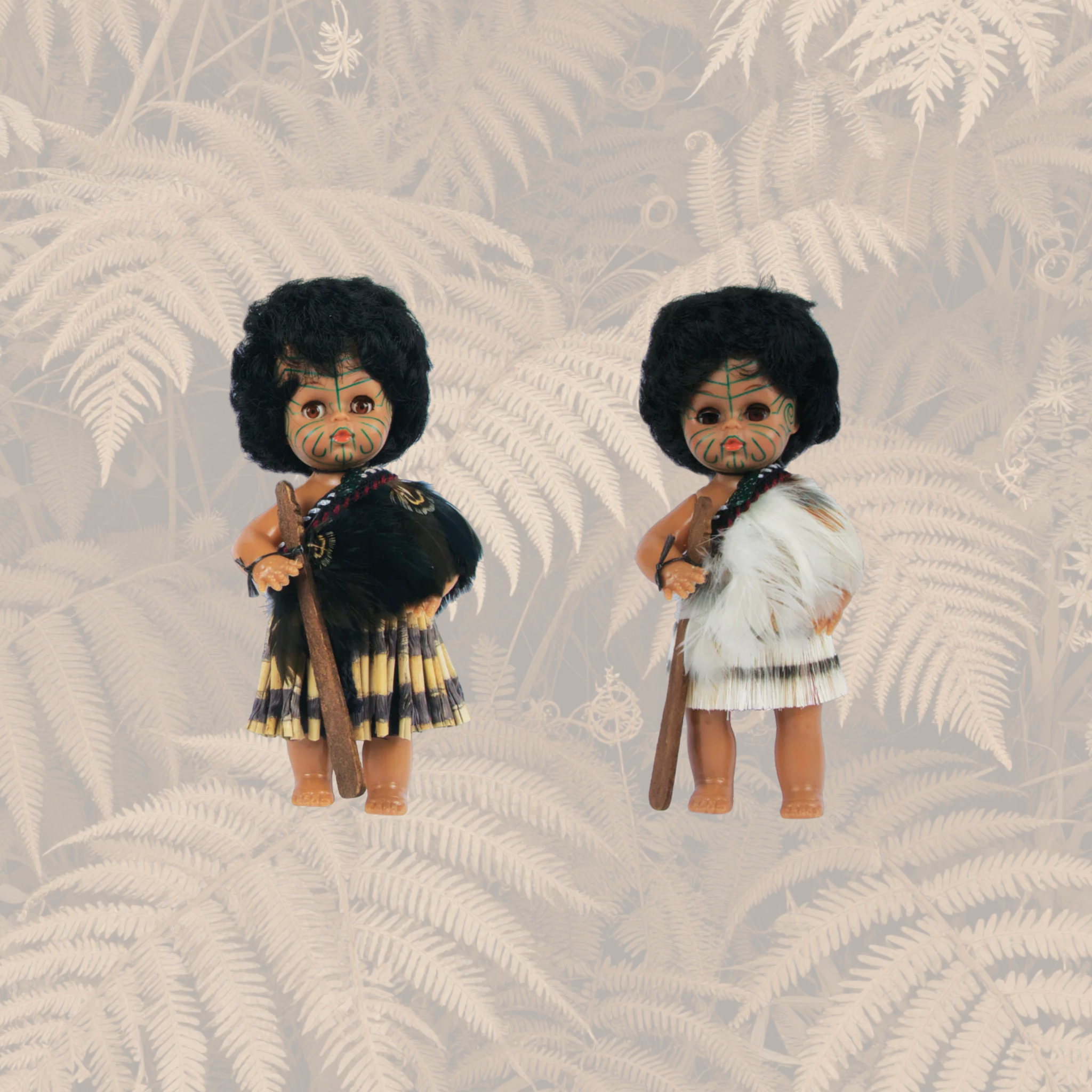 Collection of various 17cm Maori Dolls