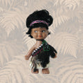 Māori Doll - 10cm Wahine Full Feather Cloak