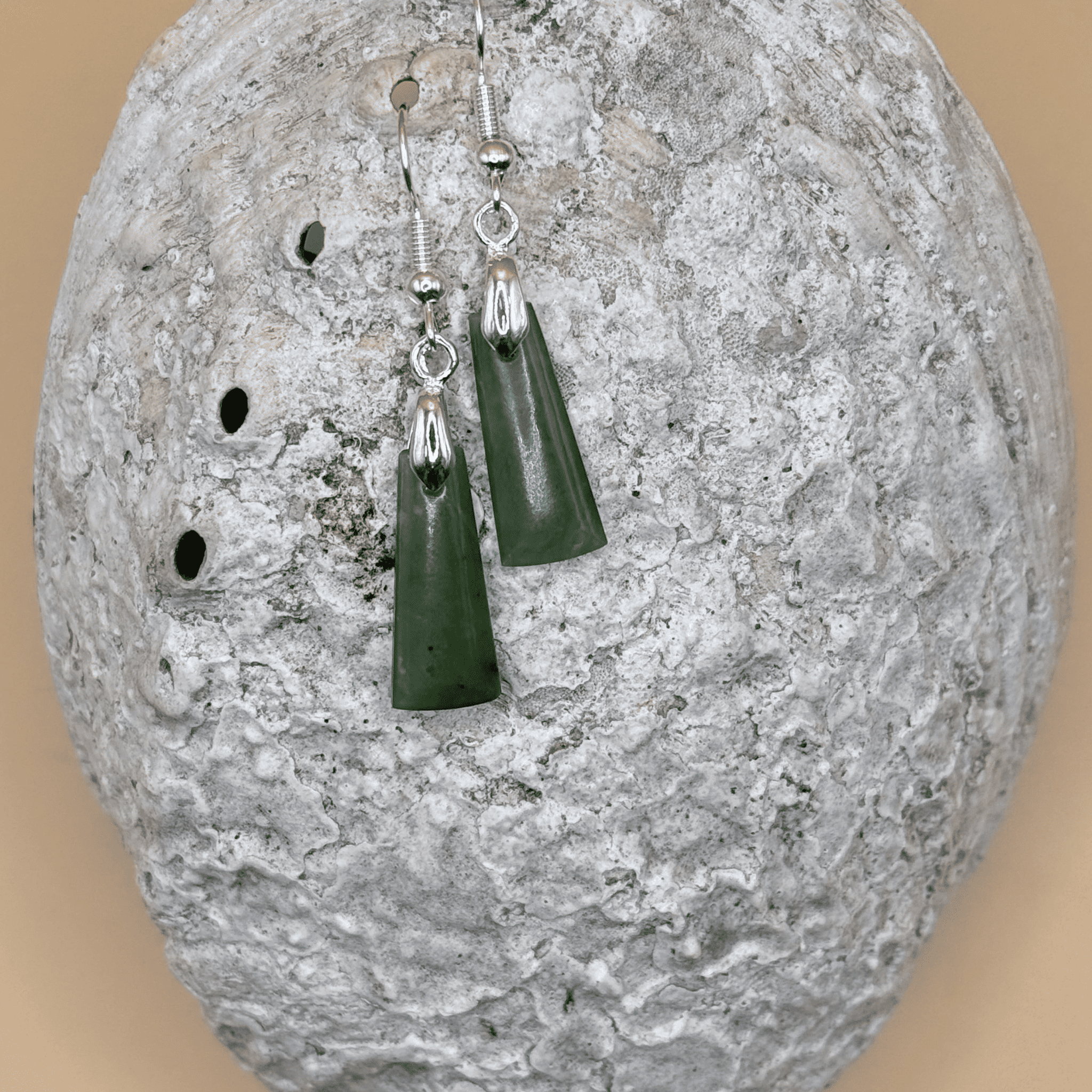 Jade / Pounamu Toki Earrings