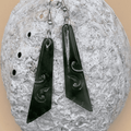 Jade / Pounamu Double Koru Earrings