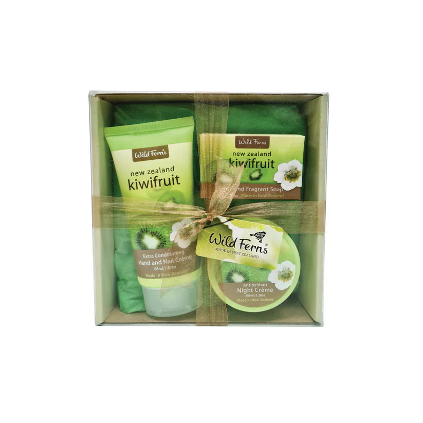 Kiwifruit - Gift Box (Includes Night Crème, Hand and Nail Crème, Guest Soap)