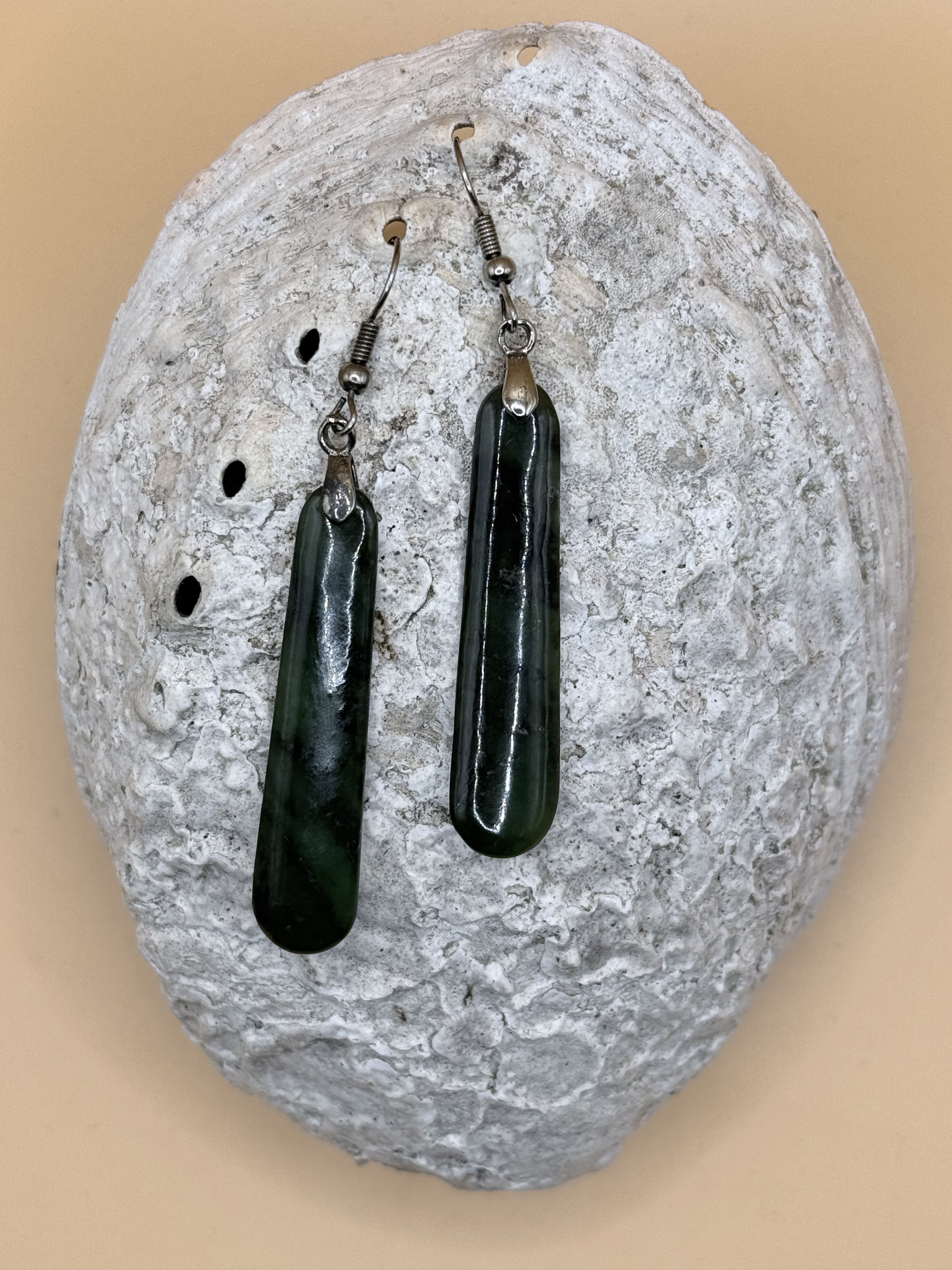 Jade / Pounamu Roimata Earrings