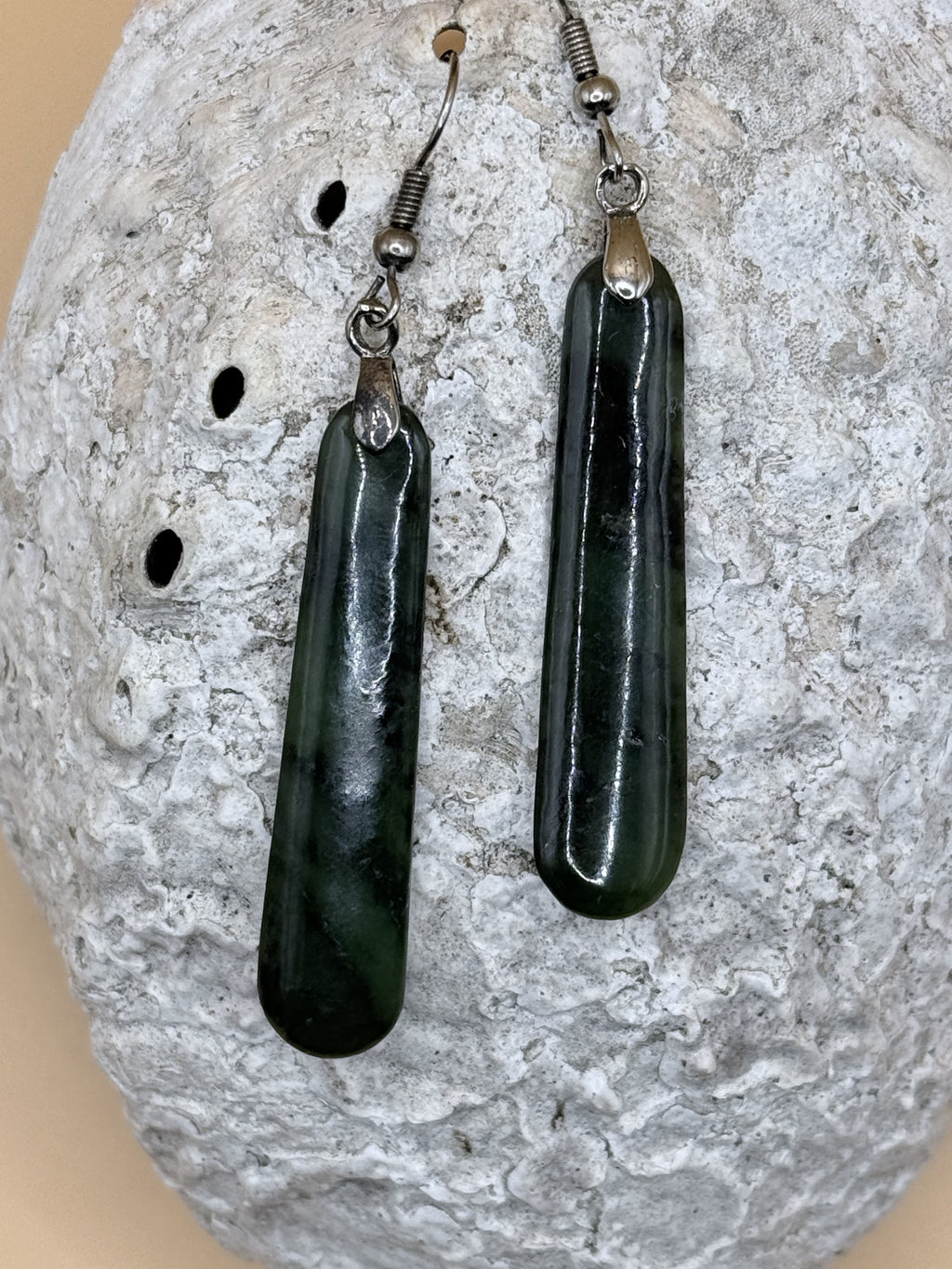 Jade / Pounamu Roimata Earrings