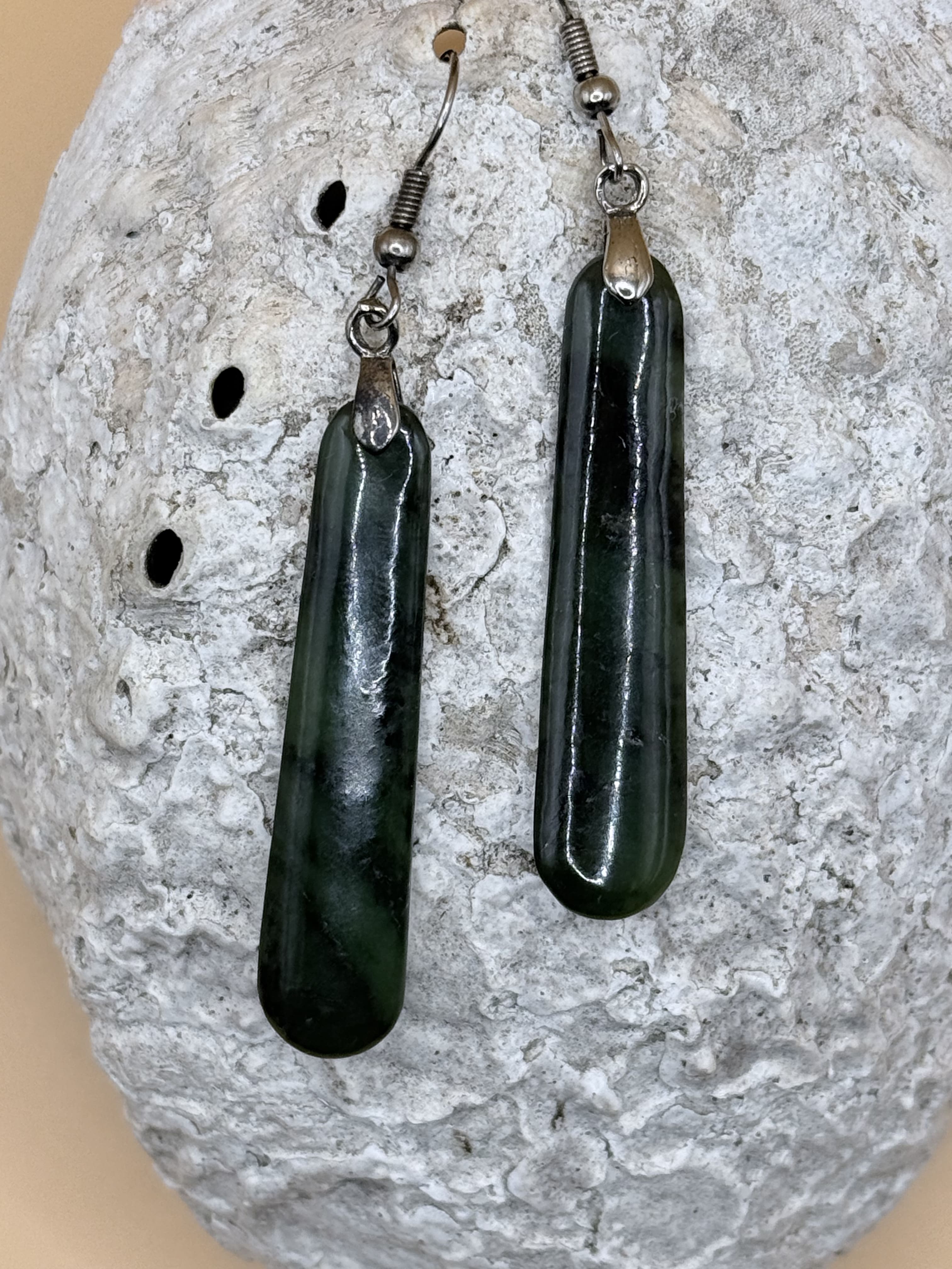 Jade / Pounamu Roimata Earrings