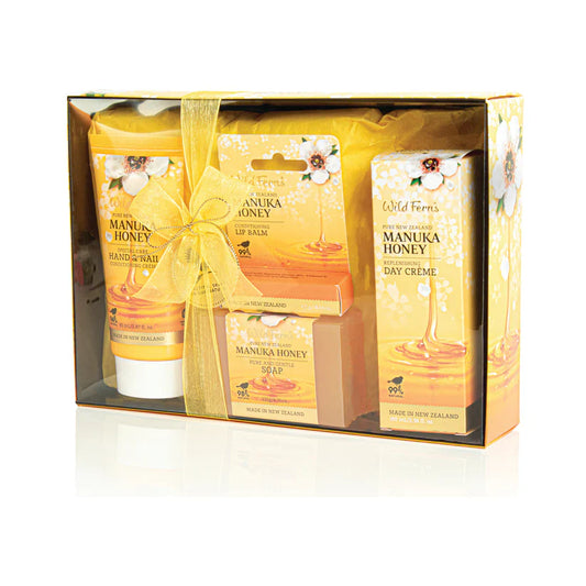 Manuka Honey - Gift Box (Includes Day Crème, Hand and Nail Crème, Lip Blam, Soap)