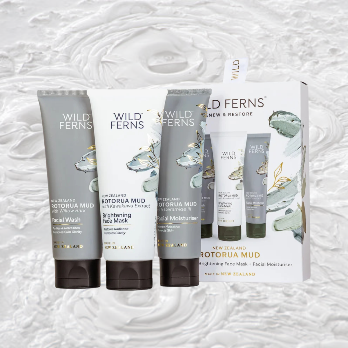 Rotorua Mud Gift Set - Renew & Restore w/ROFW | ROBFM | ROMS